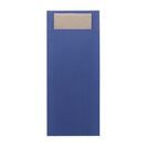 Europochette Classic Size Marine Blue Cutlery Pouch with Kraft 2ply Napkin additional 1