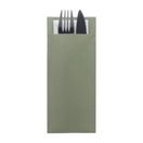 Europochette Classic Size Sage Green Cutlery Pouch with White 2ply Napkin additional 2