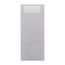 Europochette Classic Size Sea Salt Grey Cutlery Pouch with White 2ply Napkin additional 1
