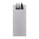 Europochette Classic Size Sea Salt Grey Cutlery Pouch with White 2ply Napkin additional 2