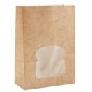 Colpac 10376 Recyclable Paper Sandwich / Deli Bags With Window Kraft additional 2