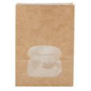 Colpac 10376 Recyclable Paper Sandwich / Deli Bags With Window Kraft additional 4