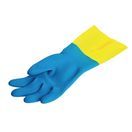 MAPA Alto 405 Liquid-Proof Heavy-Duty Janitorial Gloves Blue &amp; Yellow Extra Large additional 4