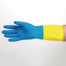 MAPA Alto 405 Liquid-Proof Heavy-Duty Janitorial Gloves Blue &amp; Yellow Extra Large additional 6