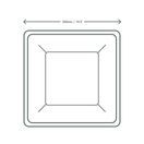 Vegware VPSQ-10NW 10in / 250mm Square Nourish Moulded Fibre Plate additional 2