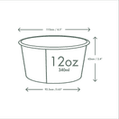 Vegware SC-FS12 12oz Feel Snug Soup Container, 115-Series additional 3