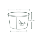 Vegware SC-FS08 8oz Feel Snug Soup Container, 90-Series additional 3