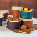 Vegware VLID115P-FS Feel Snug 115-Series Flat Paper Hot Lid additional 2
