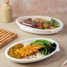 Vanguard WorldView Clear Vented rPET Lid for 24oz &amp; 32oz Oval Containers additional 2