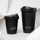 Vegware VLID89PB 89-Series Black Paper Sipping Lid additional 2