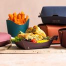 Vegware KT-6X5-FS Feel Snug 6 x 5in Food Tray additional 2