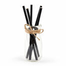 Cocktail Paper Straws Black 145mm x 5mm additional 1