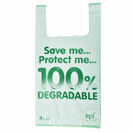Jumbo Image 100% Degradable Plastic Carrier Bags Light Green additional 1