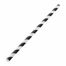 Black and White Biodegradable 2ply Paper Straws 6mm additional 2