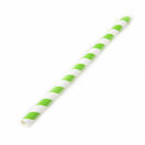 Green & White Paper Smoothie Straw 225mm x 8mm Bore additional 2
