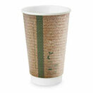 Vegware VDW-16 16oz Double Wall Brown Kraft Cup, 89-Series additional 1