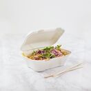 Vegware B001 7 x 5in Bagasse Clamshell Box additional 1
