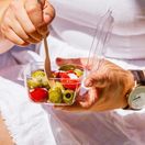 Vegware VHD-08 8oz PLA Hinged Lid Salad &amp; Deli Container additional 2