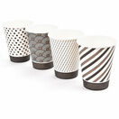 12oz Mixed Design Bamboo Disposable Cups - Compostable additional 1