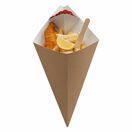 Large Kraft Paperboard Cone with dip corner additional 1