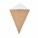 Large Kraft Paperboard Cone with dip corner additional 2