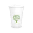 Vegware R500-GT 16oz PLA Smoothie Green Tree Cold Cup 96-Series additional 1