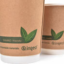 8oz Double Wall Brown Compostable Paper Kraft Cup additional 2