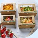 700ml PLA Tuck Top Kraft Window Salad Boxes additional 2
