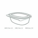 Vegware VHD-16 16oz PLA Hinged Deli Container additional 3