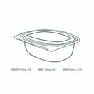 Vegware VHD-24 24oz PLA Hinged Deli Container additional 2