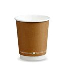 12oz Double Wall Brown Compostable Paper Cup Biopak additional 2