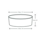 Vegware RSC-32 32oz PLA-lined Paper Food Bowl Bon appetit additional 3