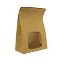 6 x 3 x 9in Kraft Natureflex Window Bloomer Bag Vegware VBLOOM2 additional 1