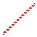 Fiesta Compostable Paper Smoothie Straws 10mm Bore Red Stripes additional 2