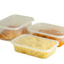 Clearly Premium 650ml Plastic Containers With Lids additional 2