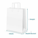 Large Image 100% Degradable Plastic Vest Carrier Bags White additional 2