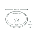 Vegware 89mm Paper Hot Cup Lid VLID89P additional 3