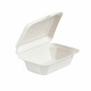 7 x 5in Bagasse Clamshell Box additional 2