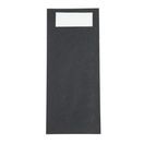 Europochette Black Cutlery Pouch with White Napkin additional 1