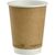 Vegware VDW-08 8oz Double Wall Brown Kraft Cup