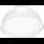 95mm Domed Rpet Lids With Hole 95mm
