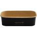 Vegware SBC-16 16oz / 500ml Rectangular Black Paper Food Container
