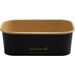 Vegware SBC-24 24oz / 750ml Rectangular Black Paper Food Container