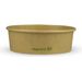 Vegware RKC-16 16oz / 500ml Round Kraft Food Container