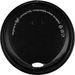 Vegware VLID79PB 79-Series Black Paper Sipping Lid