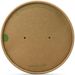 Vegware RLID150P Round Kraft Paper Lid, 150-Series