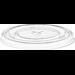 Dispo 95mm Straw Slot Rpet Lids 95mm