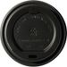 79mm CPLA Hot Cup Lid to fit 8oz Cup -  Black