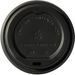 89mm CPLA Hot Cup Lid to fit 12 &amp; 16oz Cup - Black