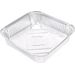 9" x 9" x 1.5" (230 x 230mm x 38mm) Shallow Square Aluminium Foil Containers